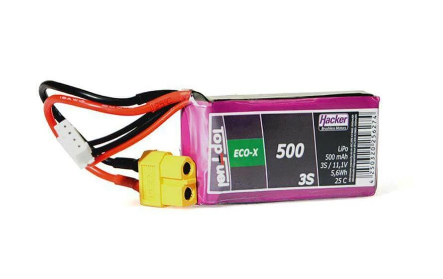 Hacker Batterie RC LiPo 500 MAh 11,1 V 25C TopFuel ECO-X - Accus 3 Hacker Batterie RC LiPo 500 MAh 11,1 V 25C TopFuel ECO-X - Accus