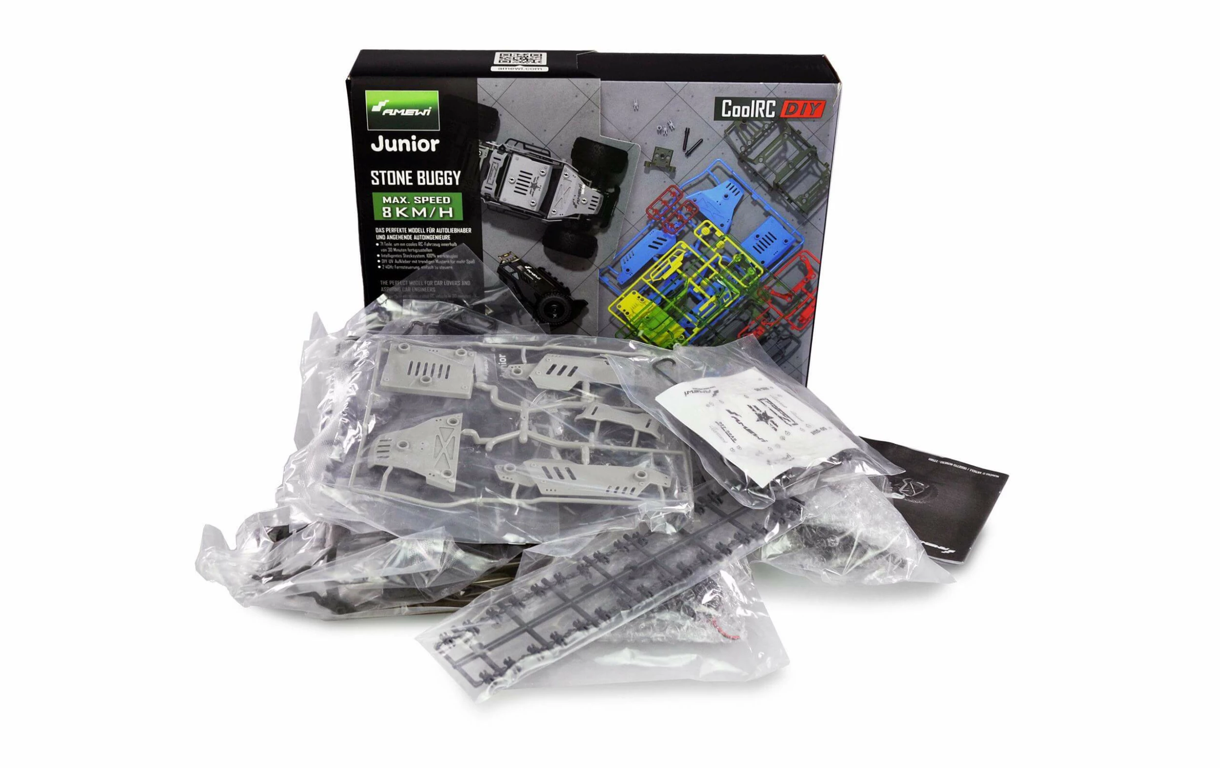 Amewi Buggy CoolRC DIY Stone 2WD Kit De Construction 1:18 - Off-Road Modèle 4 Amewi Buggy CoolRC DIY Stone 2WD Kit De Construction 1:18 - Off-Road Modèle – Image 2