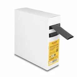 DeLock Gaine Thermorétractable Boîte Avec Adhésif Intérieur 5 M X 20 Mm Noir - Matières