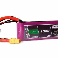Hacker Batterie RC LiPo 1800 MAh 7,4 V 25C TopFuel ECO-X MTAG - Accus