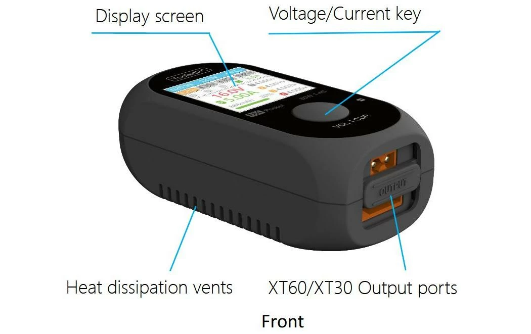 ToolkitRC Chargeur M4 Pocket, DC, 80W, 1-4S - Accus 4 ToolkitRC Chargeur M4 Pocket, DC, 80W, 1-4S - Accus – Image 2