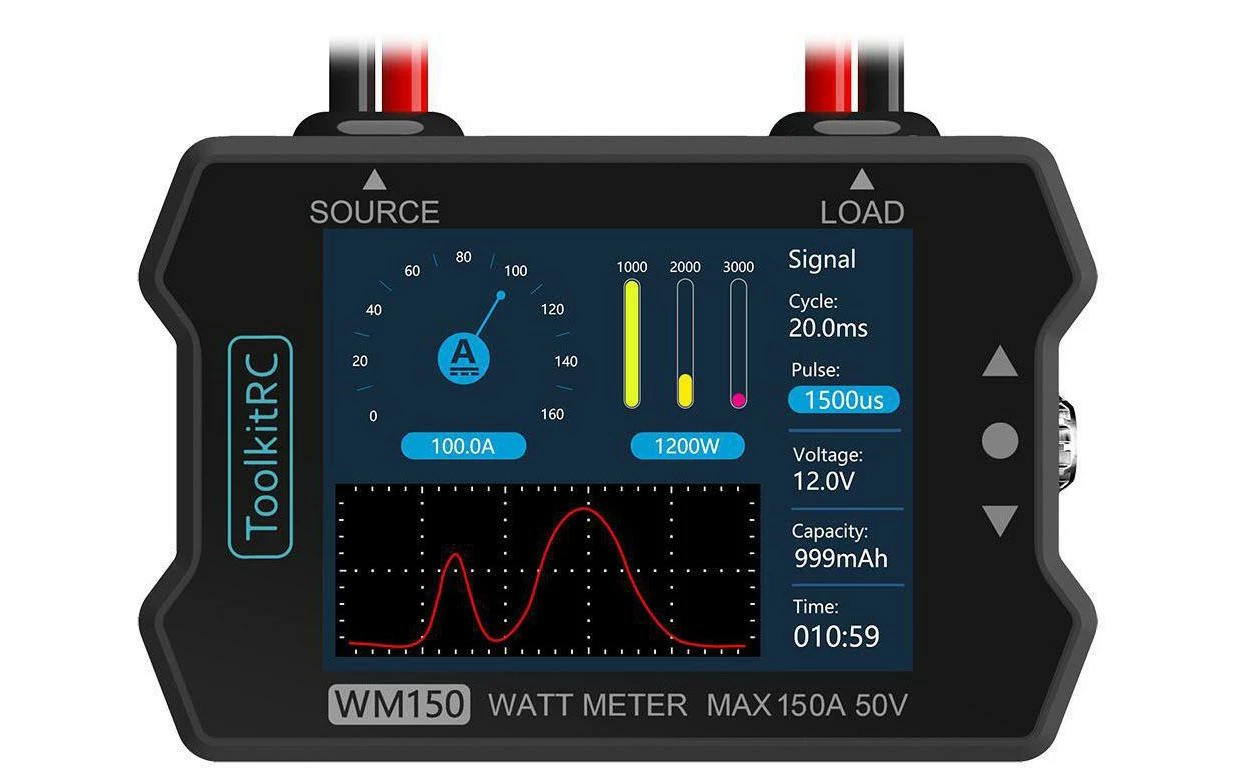 ToolkitRC Testeur Sans Fil WM150 Advanced Watt & Power Meter - Accus 5 ToolkitRC Testeur Sans Fil WM150 Advanced Watt & Power Meter - Accus – Image 3