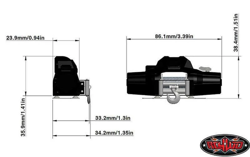 RC4WD Treuil Pour Modèles Réduits 1:8 Warn Zeon 10 Winch - Accessoires RC 4 RC4WD Treuil Pour Modèles Réduits 1:8 Warn Zeon 10 Winch - Accessoires RC – Image 2