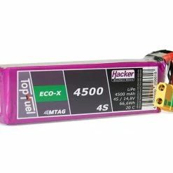 Hacker Batterie RC LiPo 4500 MAh 14,8 V 20C TopFuel ECO-X MTAG - Accus