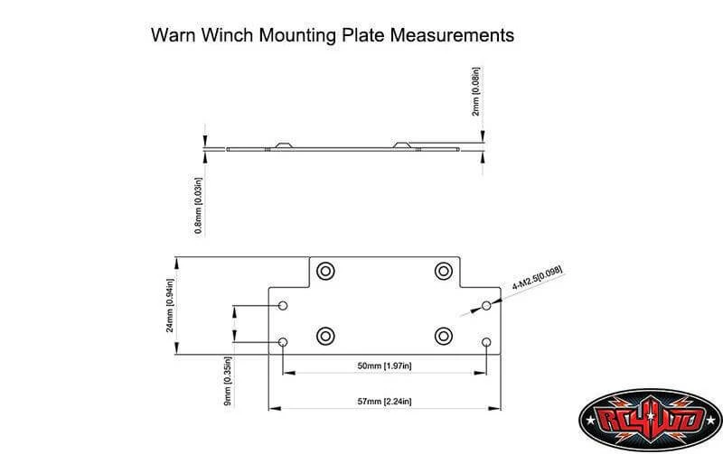 RC4WD Treuil Pour Modèles Réduits 1:10 Warn 8274 - Accessoires RC 4 RC4WD Treuil Pour Modèles Réduits 1:10 Warn 8274 - Accessoires RC – Image 2