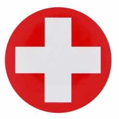 OEM Autocollant Croix Suisse 50 Mm - Matières