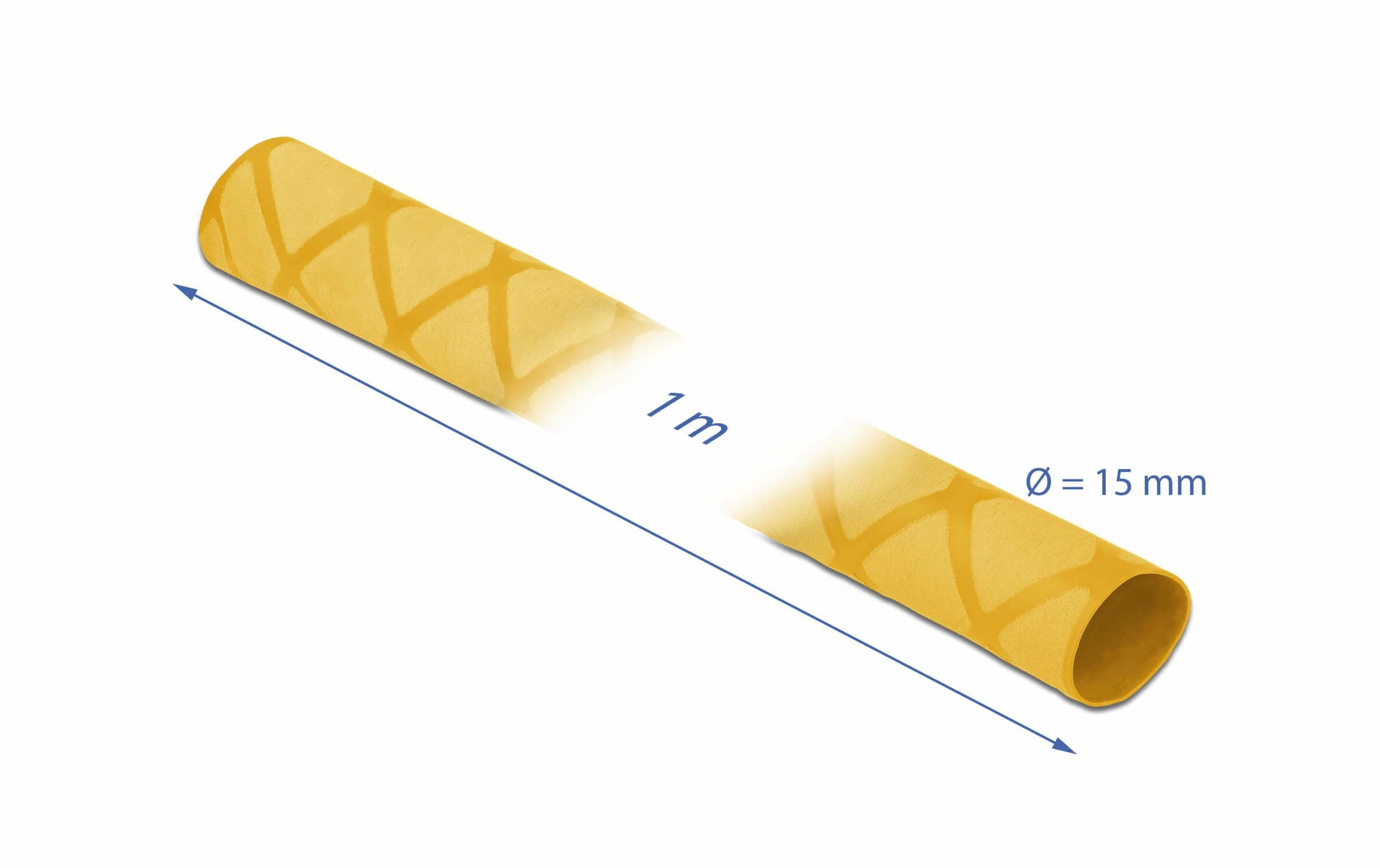 DeLock Gaine Thermorétractable Dessin En X Antidérapant 1 M X 15 Mm Jaune - Matières 4 DeLock Gaine Thermorétractable Dessin En X Antidérapant 1 M X 15 Mm Jaune - Matières – Image 2