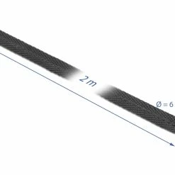 DeLock Manchon En Tissu Thermorétractable 2 M X 6 Mm Noir - Matières -Kyosho Shop unnamed file 265