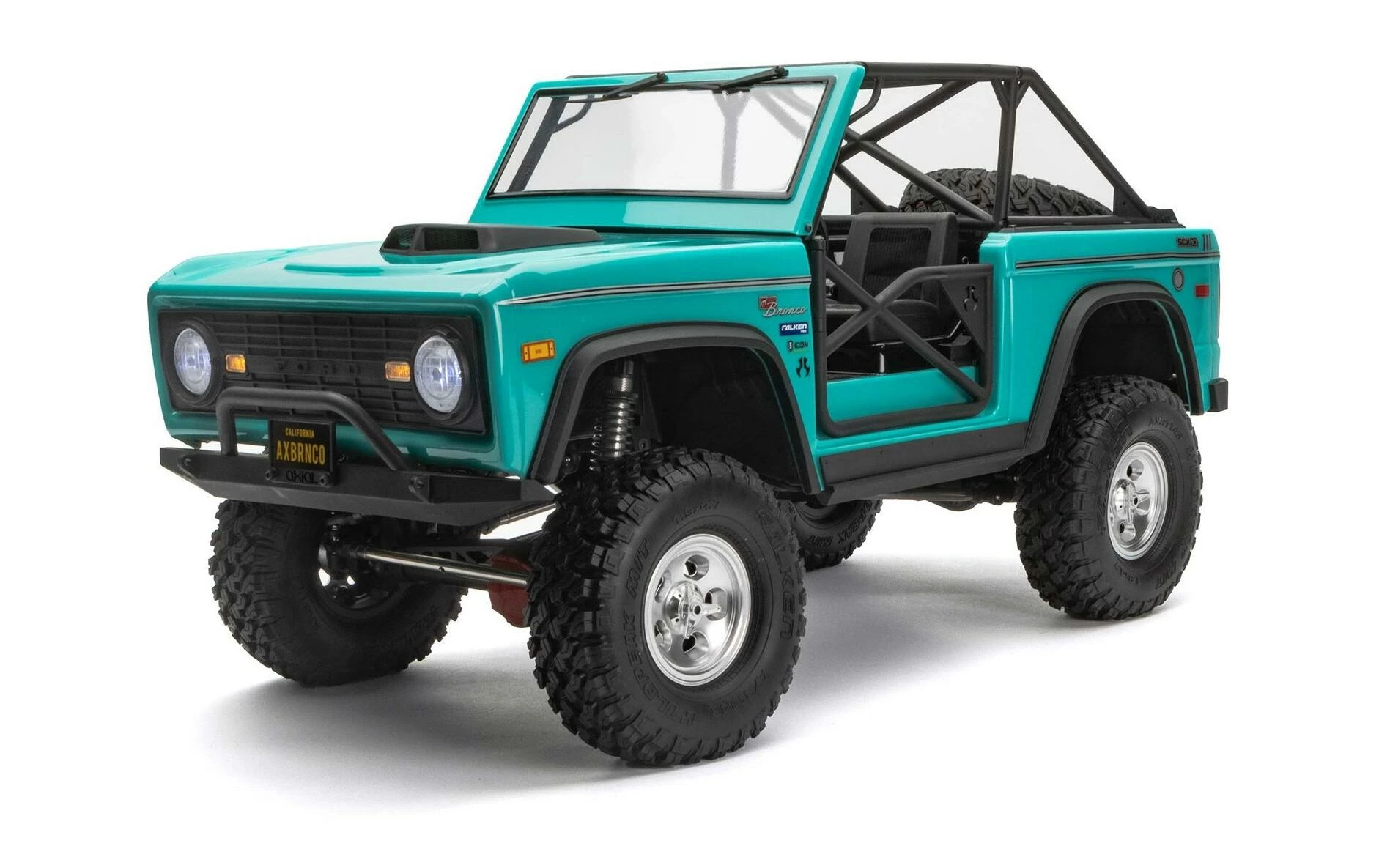 Axial Scale Crawler SCX10 III Ford Bronco, Turquoise 1:10, ARTR - Off-Road Modèle 3 Axial Scale Crawler SCX10 III Ford Bronco, Turquoise 1:10, ARTR - Off-Road Modèle