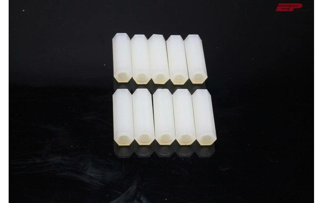 EP Entretoise M3 10 Mm Nylon, 10 Pcs. - Vis ⋅ Petite Pièce 3 EP Entretoise M3 10 Mm Nylon, 10 Pcs. - Vis ⋅ Petite Pièce