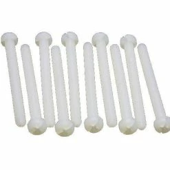 EP Vis à Tête Cylindrique Plate M3x6 Mm Nylon - Vis ⋅ Petite Pièce