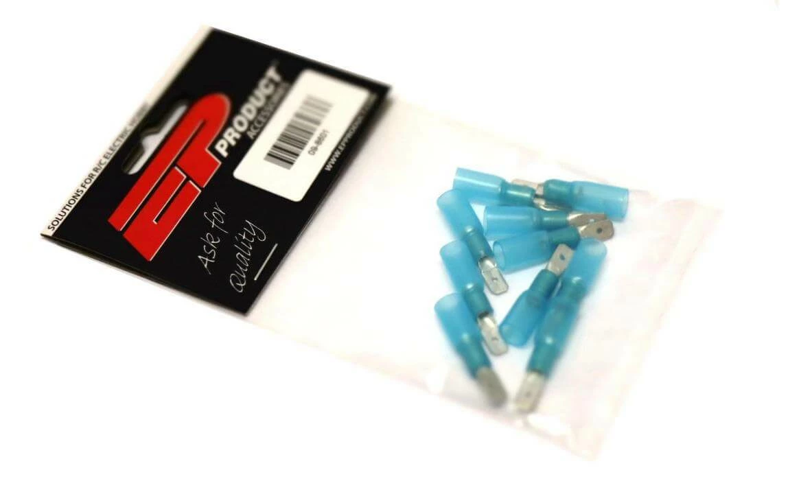 EP Connecteur Plat WP 4.8 X 0.8 Mm, Homme, Bleu, 10 Pcs. - Accessoires RC 4 EP Connecteur Plat WP 4.8 X 0.8 Mm, Homme, Bleu, 10 Pcs. - Accessoires RC – Image 2