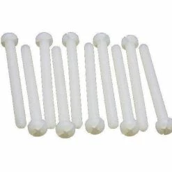 EP Vis à Tête Cylindrique Plate M6x40 Mm Nylon - Vis ⋅ Petite Pièce