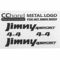 RC4WD Aufkleber Metal Emblems MST 1/10 CMX Jimny J3 Noir - Matières