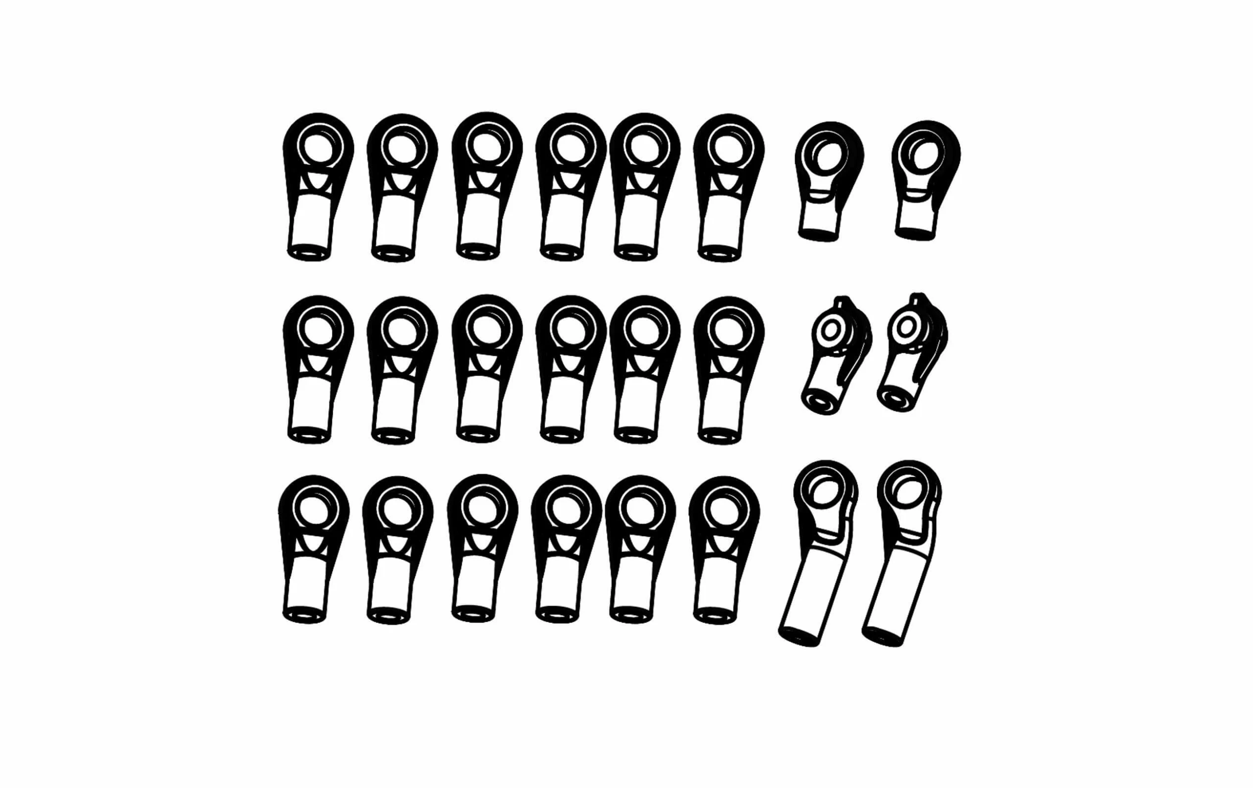 Amewi Coussinet Sphérique Set RCX10 - Off-Road Implusion 3 Amewi Coussinet Sphérique Set RCX10 - Off-Road Implusion