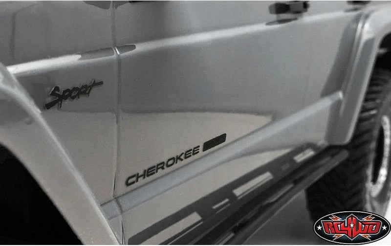 RC4WD Emblème Set, SCX10 II Cherokee, Noir - Accessoires RC 4 RC4WD Emblème Set, SCX10 II Cherokee, Noir - Accessoires RC – Image 2