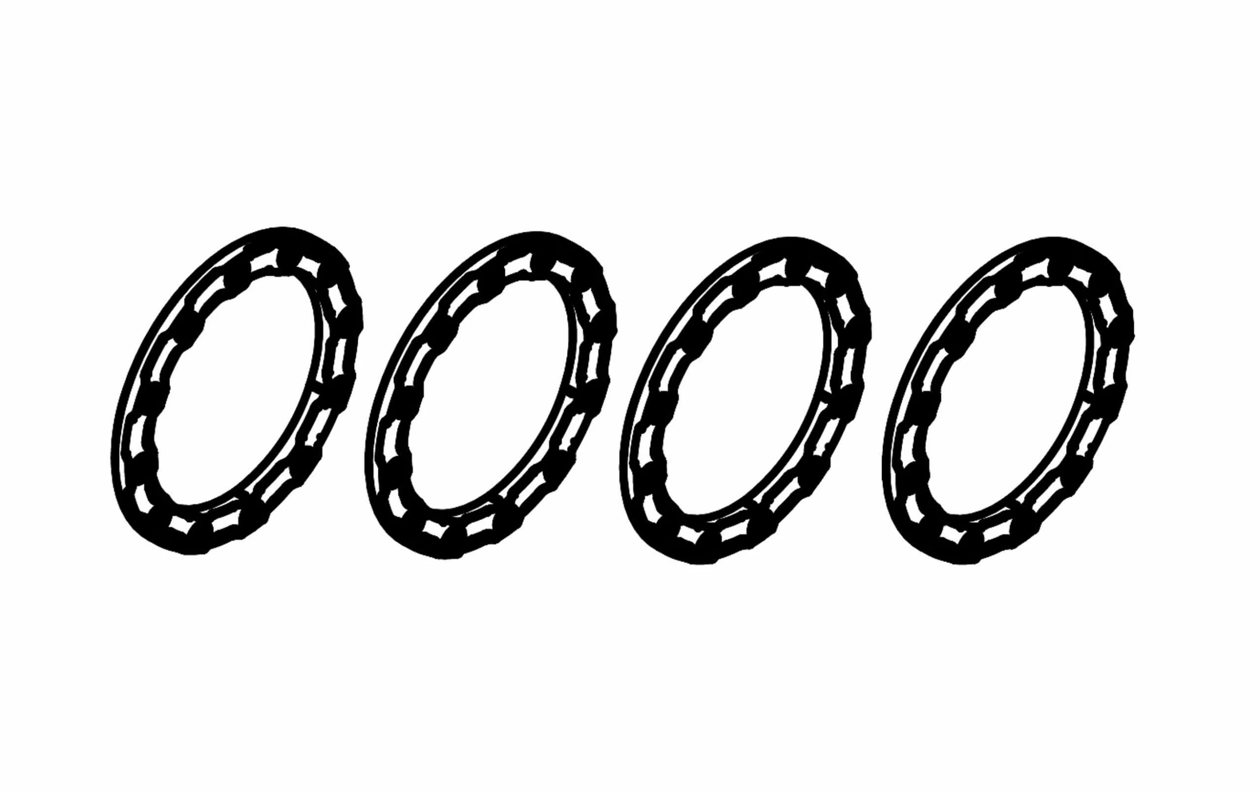 Amewi Jantes Anneaux Chromés RCX10 - On-Road Châssis 3 Amewi Jantes Anneaux Chromés RCX10 - On-Road Châssis