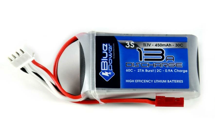 Batterie RC LiPo 450 MAh 11,1 V 30C BluePower - Accus 3 Batterie RC LiPo 450 MAh 11,1 V 30C BluePower - Accus