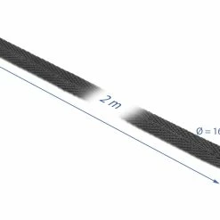 DeLock Manchon En Tissu Thermorétractable 2 M X 16 Mm Noir - Matières -Kyosho Shop unnamed file 403
