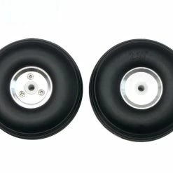 OEM Roue De Modèle Réduit D'avion Avec Jante En Aluminium 64 Mm, 2 Pièces - Avions Pièce De Rechange