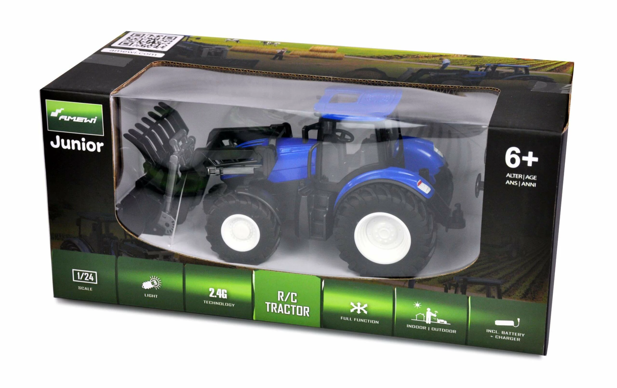 Amewi Tracteur Avec Chargeur Frontal 1:24, RTR - Véhicule Utilitaire 4 Amewi Tracteur Avec Chargeur Frontal 1:24, RTR - Véhicule Utilitaire – Image 2