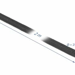 DeLock Manchon En Tissu Thermorétractable 2 M X 25 Mm Noir - Matières -Kyosho Shop unnamed file 487
