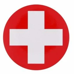 OEM Autocollant Croix Suisse 130 Mm - Matières