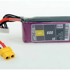 Hacker Batterie RC LiFe 600 MAh 13,2 V 30C TopFuel - Accus