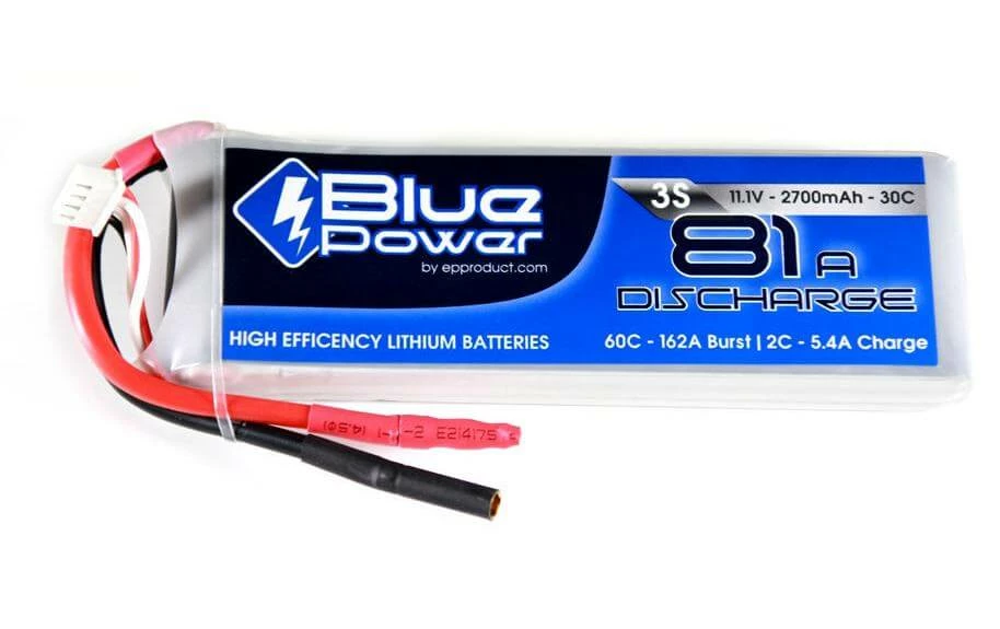 Batterie RC LiPo 2700 MAh 11,1 V 30C BluePower - Accus 3 Batterie RC LiPo 2700 MAh 11,1 V 30C BluePower - Accus