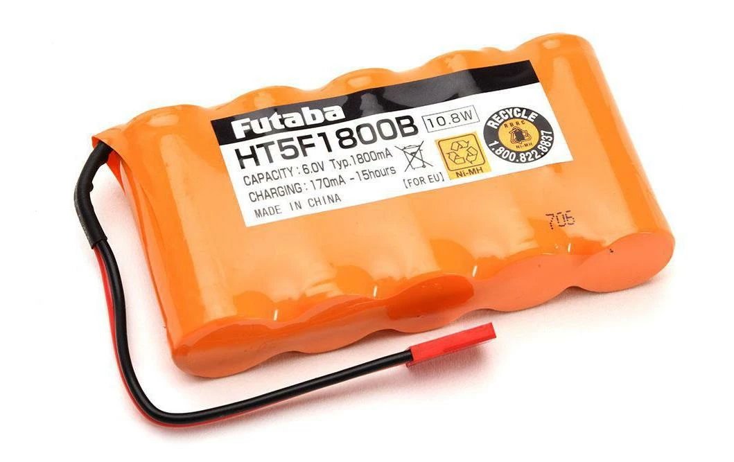Futaba Batterie RC NiMH 1800 MAh 6 V - Accus 3 Futaba Batterie RC NiMH 1800 MAh 6 V - Accus
