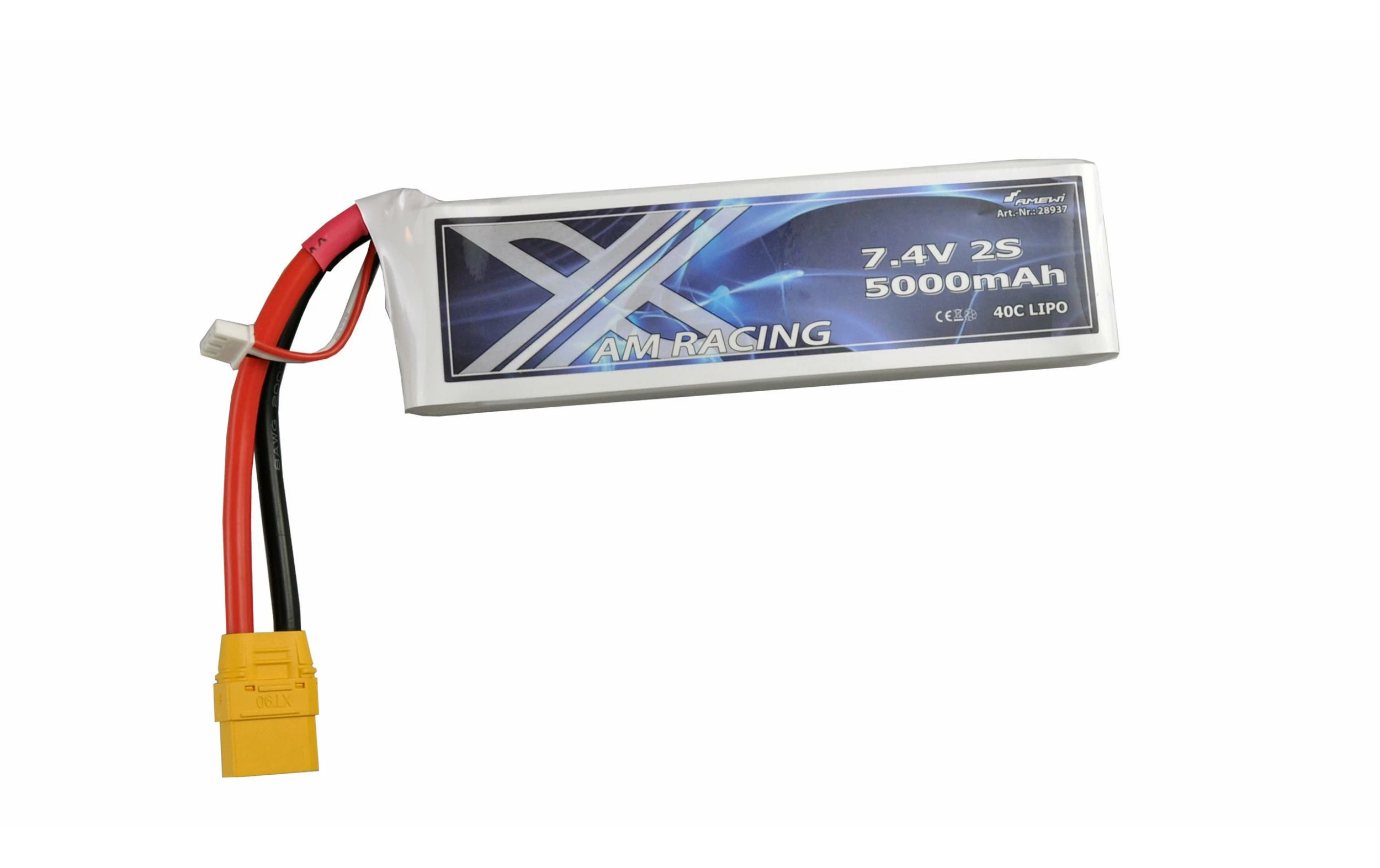 Amewi Batterie RC LiPo 5000 MAh 7.4 V 40C XT90 - Accus 3 Amewi Batterie RC LiPo 5000 MAh 7.4 V 40C XT90 - Accus
