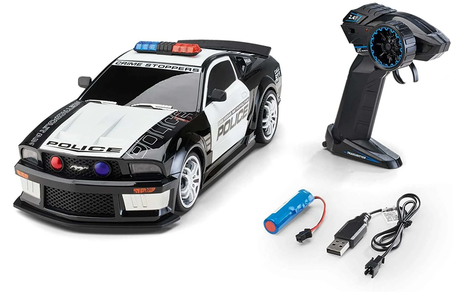 Revell Control Police Ford Mustang 1:12 - On-Road Modèle 4 Revell Control Police Ford Mustang 1:12 - On-Road Modèle – Image 2
