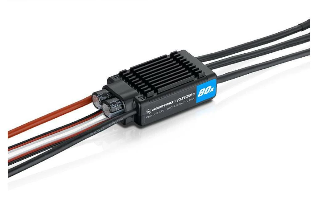 Hobbywing Régulateur FlyFun V5 80A 3-6S 8A BEC - Moteurs ⋅ Régulateurs 3 Hobbywing Régulateur FlyFun V5 80A 3-6S 8A BEC - Moteurs ⋅ Régulateurs