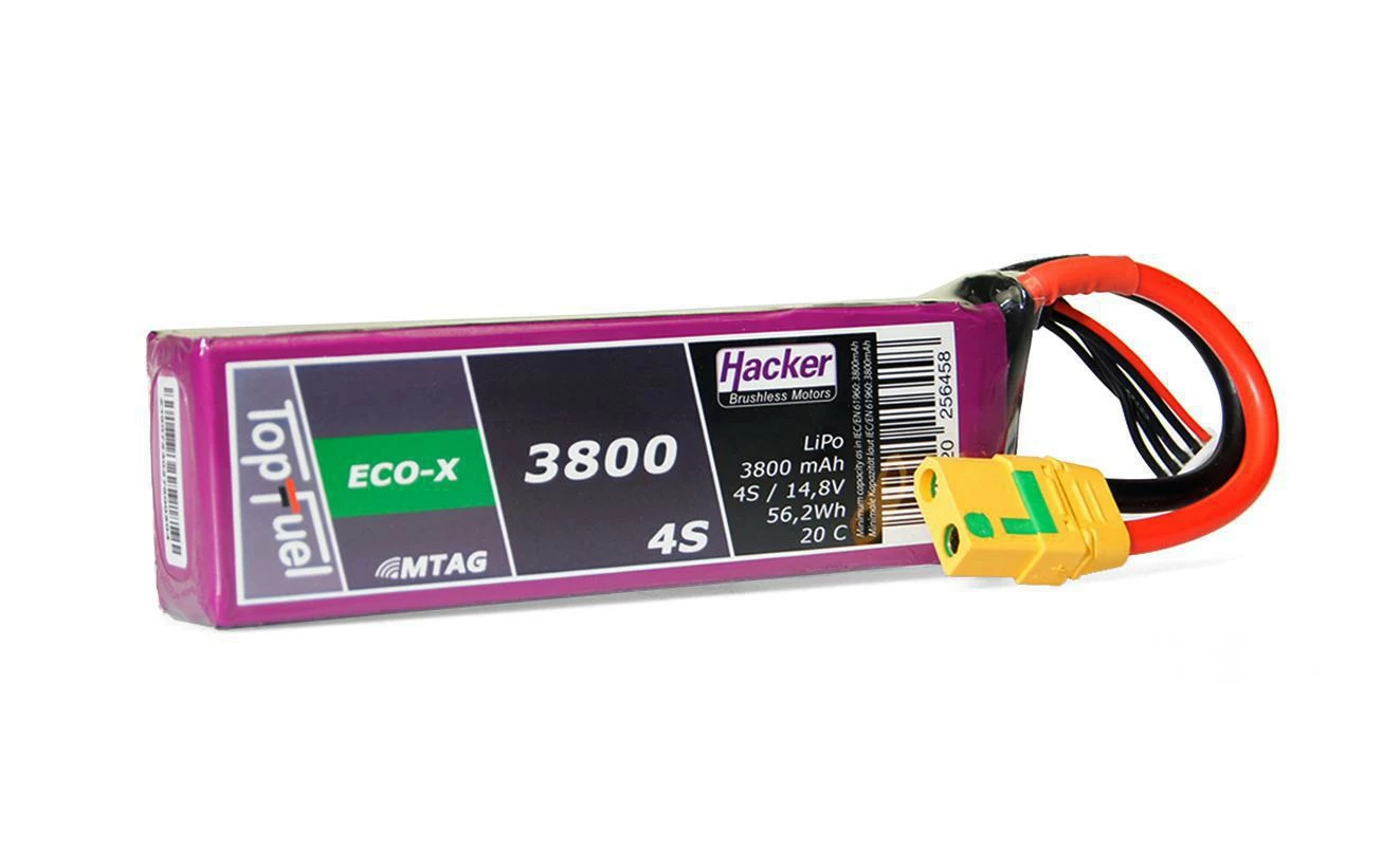 Hacker Batterie RC LiPo 3800 MAh 14,8 V 20C TopFuel ECO-X MTAG - Accus 3 Hacker Batterie RC LiPo 3800 MAh 14,8 V 20C TopFuel ECO-X MTAG - Accus
