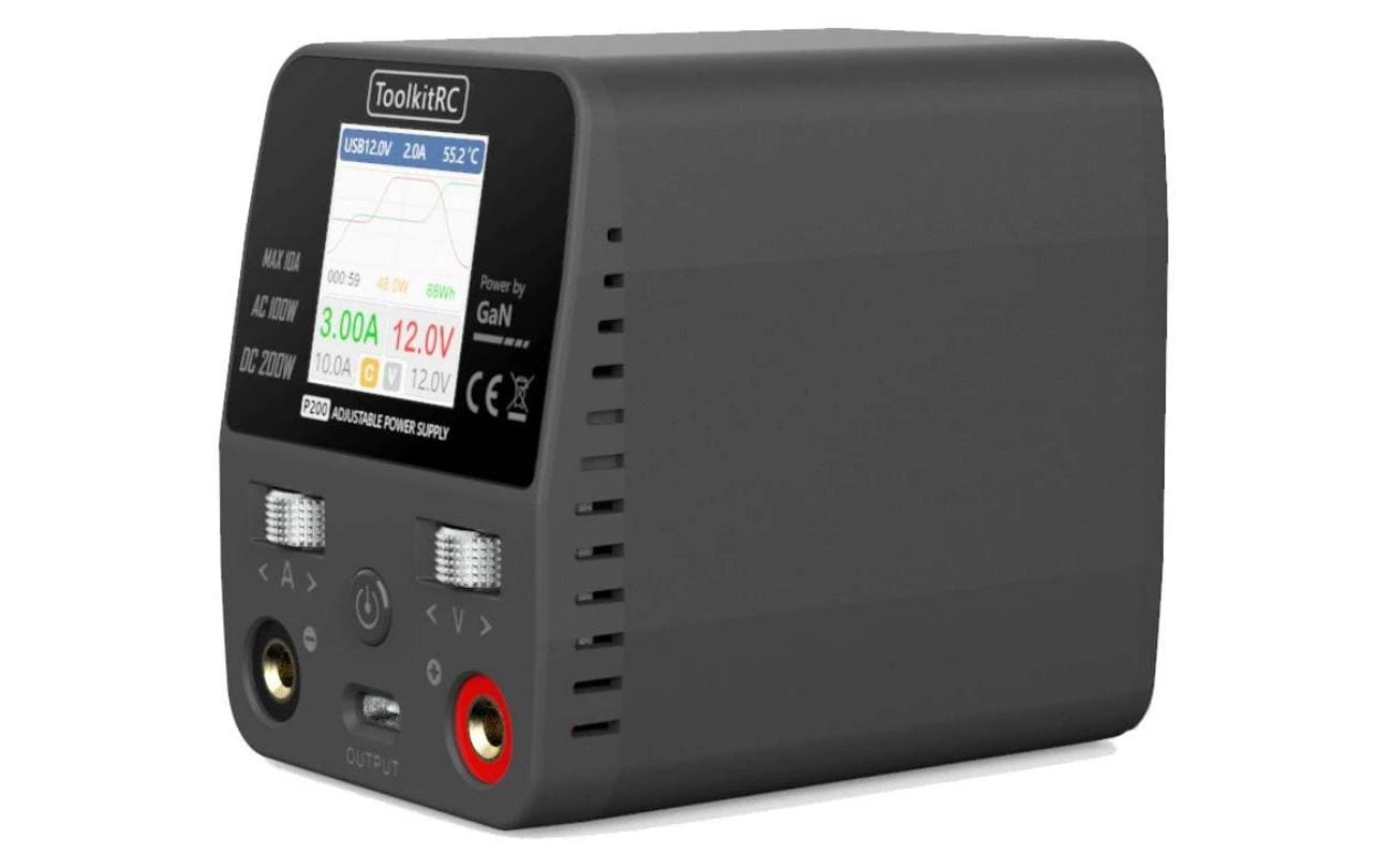 ToolkitRC Bloc D'alimentation P200, 100W, 1-30 V DC Avec Fonction De Charge USB-C PD3.0 - Accus 3 ToolkitRC Bloc D'alimentation P200, 100W, 1-30 V DC Avec Fonction De Charge USB-C PD3.0 - Accus