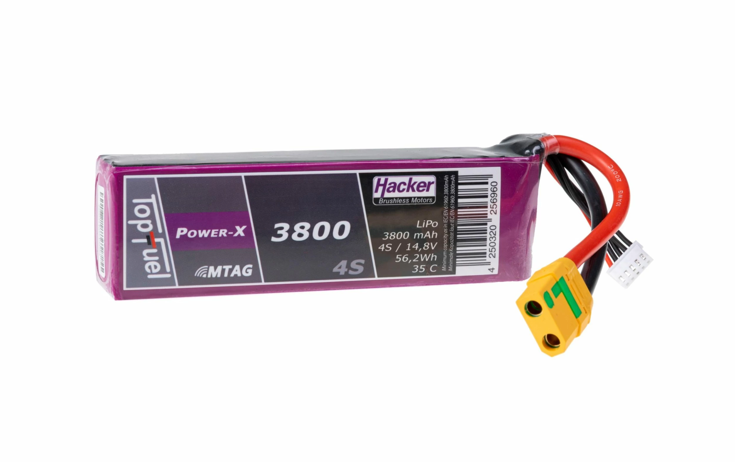 Hacker Batterie RC LiPo 3800 MAh 14,8 V 35C TopFuel MTAG - Accus 3 Hacker Batterie RC LiPo 3800 MAh 14,8 V 35C TopFuel MTAG - Accus