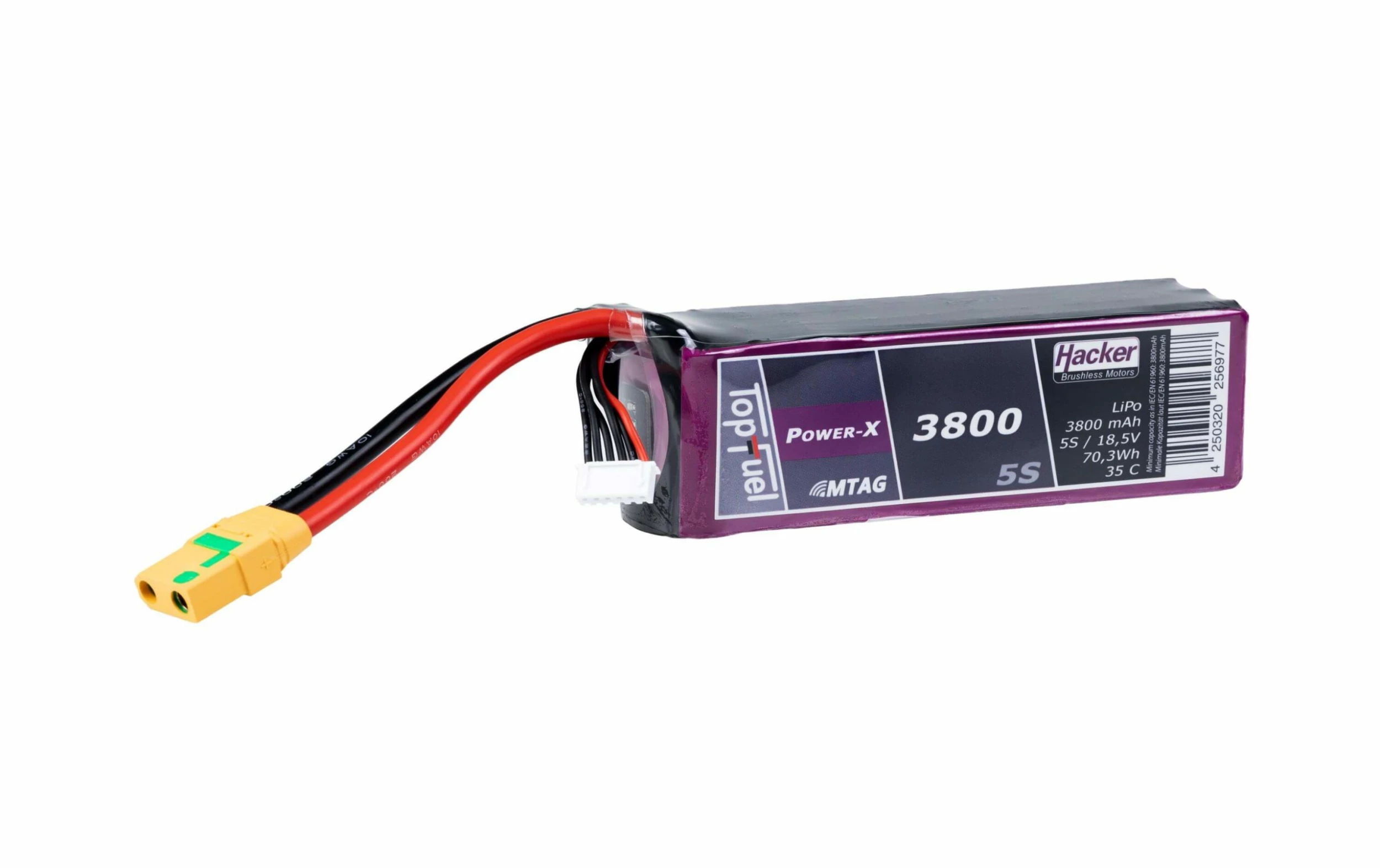 Hacker Batterie RC LiPo 3800 MAh 18,5 V 35C TopFuel MTAG - Accus 3 Hacker Batterie RC LiPo 3800 MAh 18,5 V 35C TopFuel MTAG - Accus
