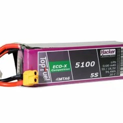 Hacker Batterie RC LiPo 5100 MAh 18,5 V 20C TopFuel ECO-X MTAG F3A - Accus