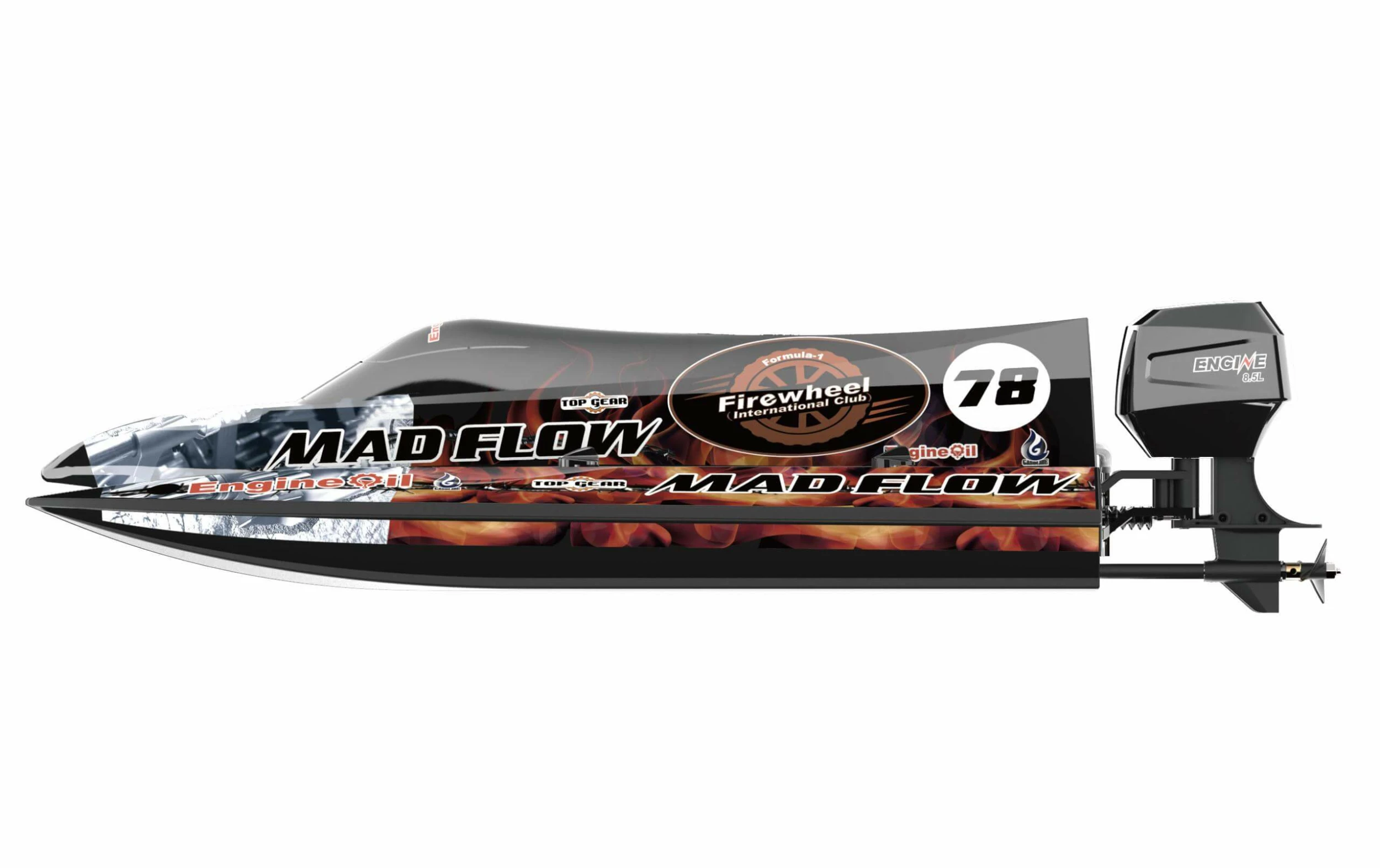 Amewi Bateau à Moteur Mad Flow V3 Formel 1 3S Brushless ARTR - Navires RC 5 Amewi Bateau à Moteur Mad Flow V3 Formel 1 3S Brushless ARTR - Navires RC – Image 3