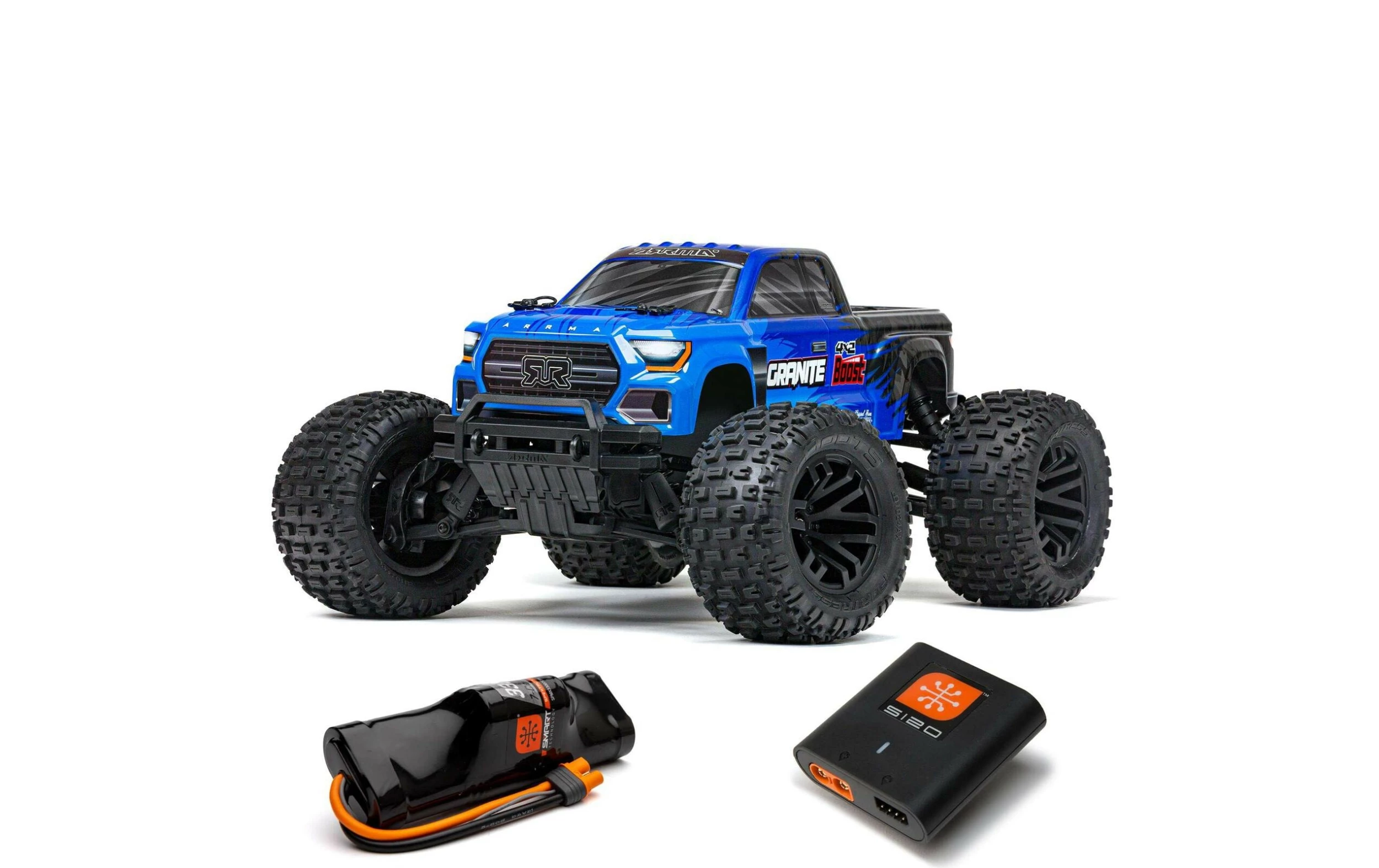 Arrma Monster Truck Granite 4x2 Boost Mega, Bleu RTR, 1:10 - Off-Road Modèle 4 Arrma Monster Truck Granite 4x2 Boost Mega, Bleu RTR, 1:10 - Off-Road Modèle – Image 2
