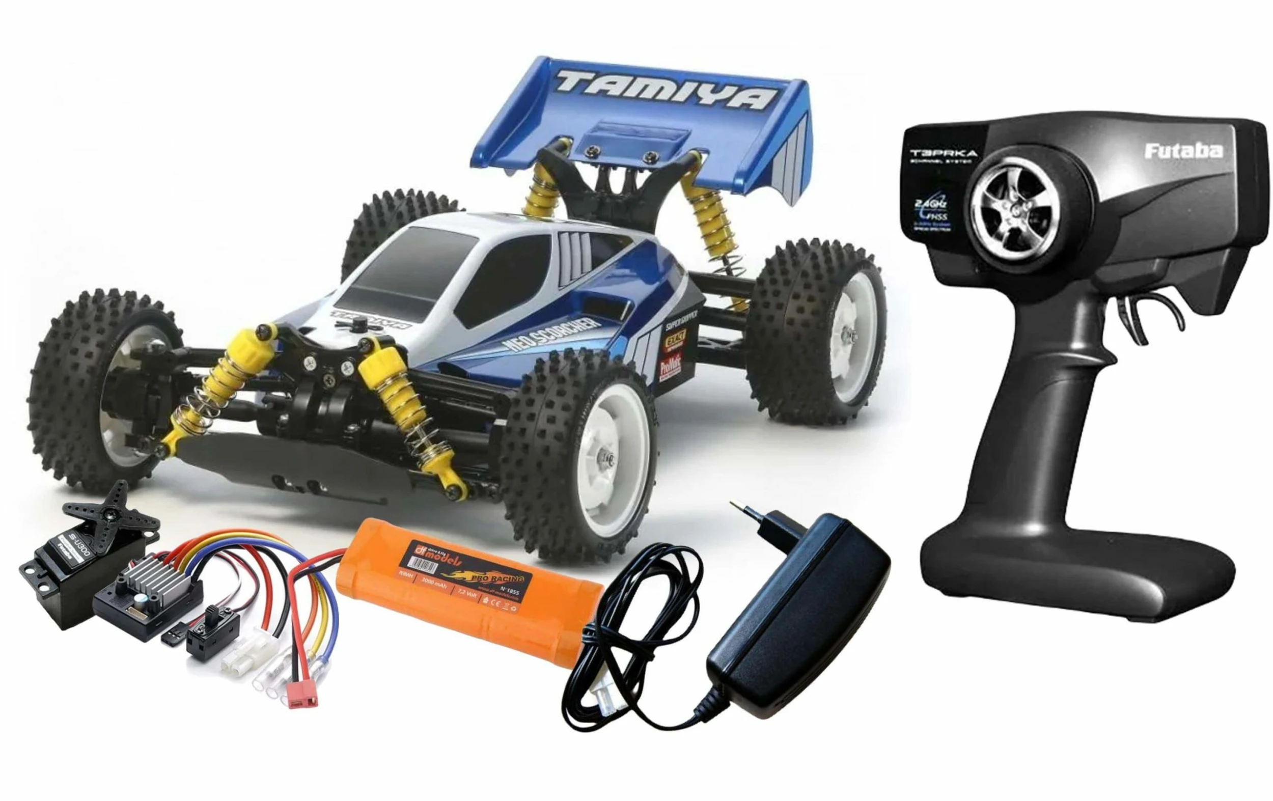 Tamiya Buggy Neo Scorcher 4WD TT-02B 1:10, Kit De Démarrage - Off-Road Modèle 3 Tamiya Buggy Neo Scorcher 4WD TT-02B 1:10, Kit De Démarrage - Off-Road Modèle