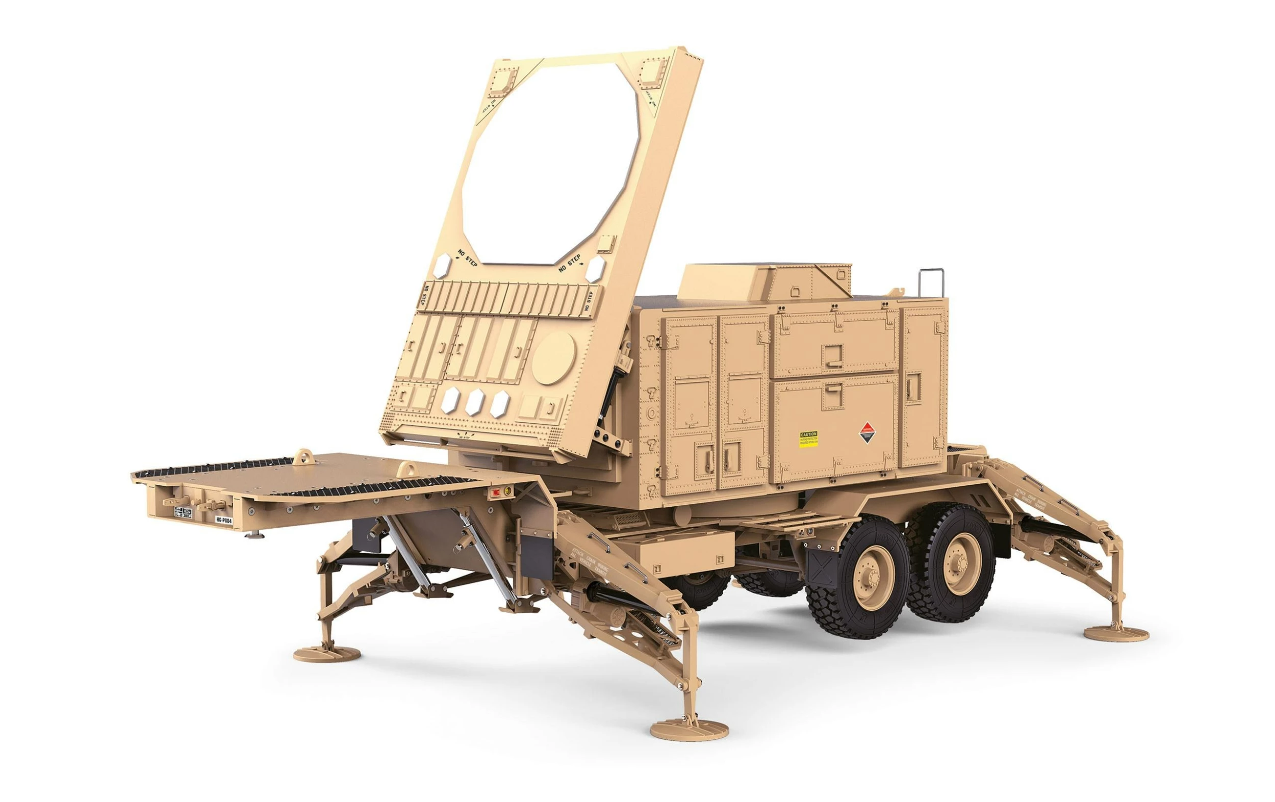Amewi Semi-remorque Radar US M747, Sable, 1:12, Kit De Construction - Accessoires Véhicule Utilitaire 3 Amewi Semi-remorque Radar US M747, Sable, 1:12, Kit De Construction - Accessoires Véhicule Utilitaire