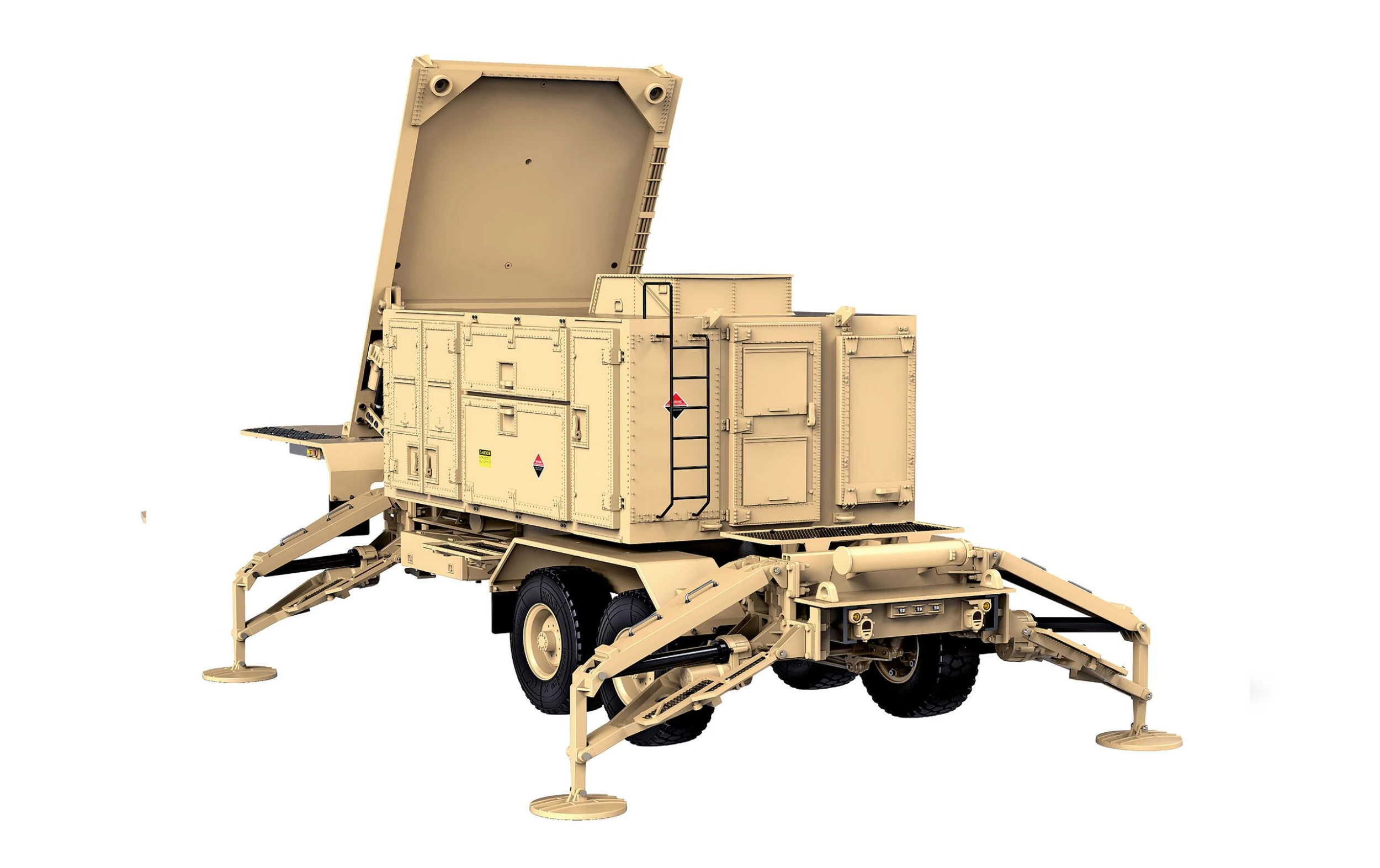 Amewi Semi-remorque Radar US M747, Sable, 1:12, Kit De Construction - Accessoires Véhicule Utilitaire 4 Amewi Semi-remorque Radar US M747, Sable, 1:12, Kit De Construction - Accessoires Véhicule Utilitaire – Image 2