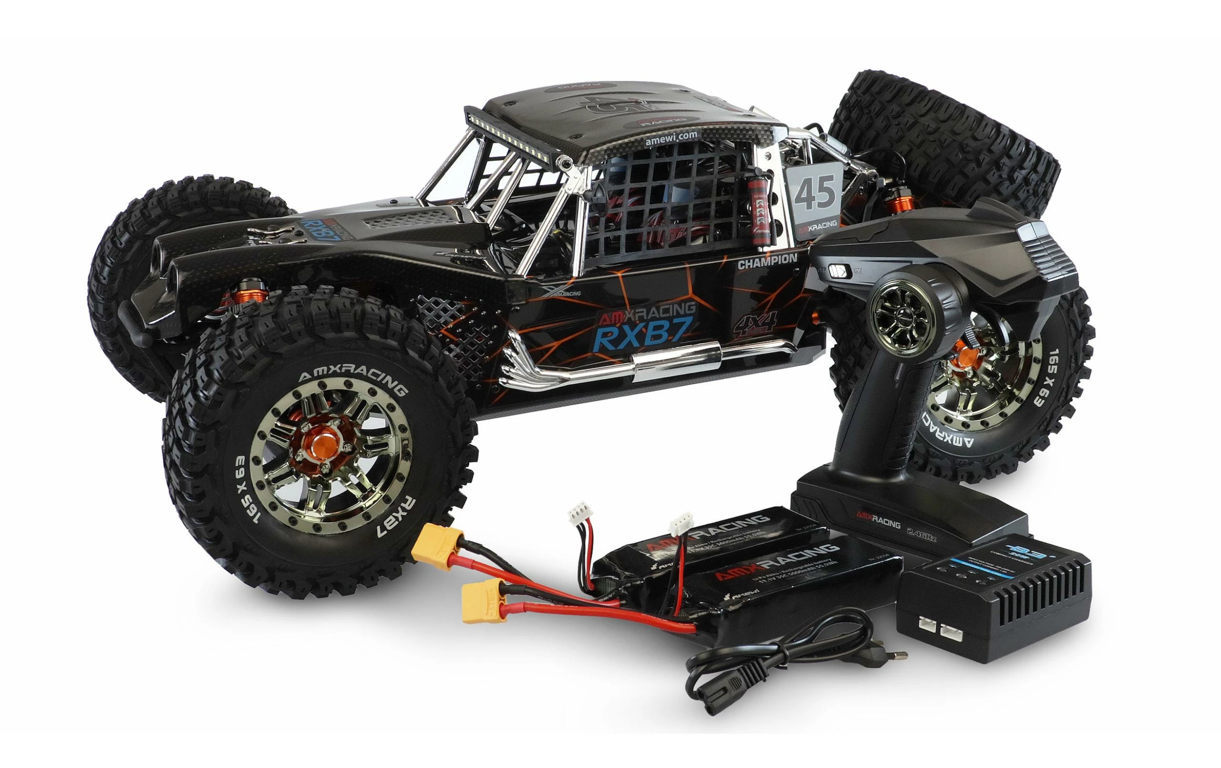 Amewi Buggy AMXRacing RXB7 6S, 4WD, Gris, 1:7, RTR - Off-Road Modèle 5 Amewi Buggy AMXRacing RXB7 6S, 4WD, Gris, 1:7, RTR - Off-Road Modèle – Image 3