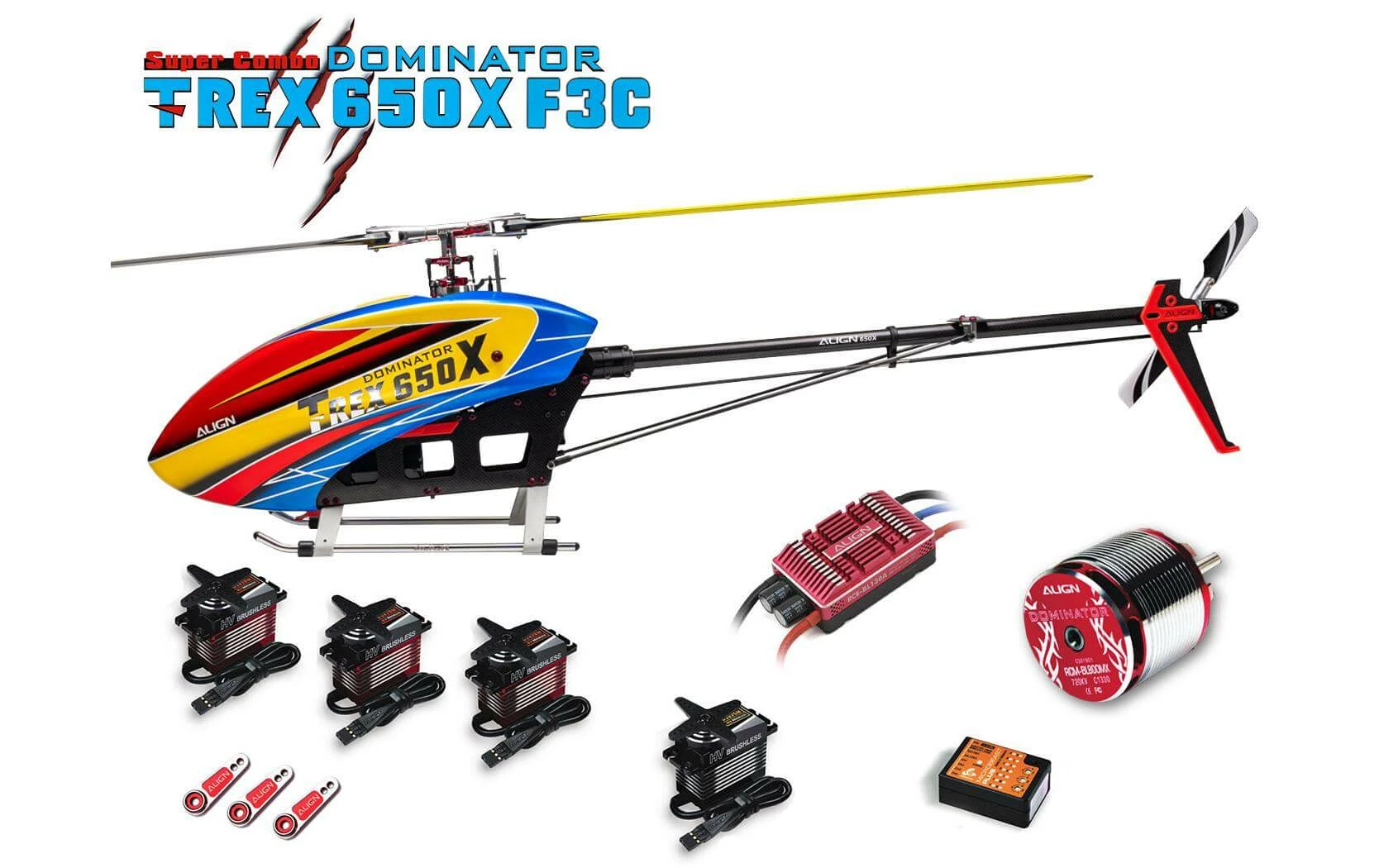 ALIGN Hélicoptère T-Rex 650X Dominator F3C Super Combo, Microbeast - Helicos Pièce De Rechange 4 ALIGN Hélicoptère T-Rex 650X Dominator F3C Super Combo, Microbeast - Helicos Pièce De Rechange – Image 2