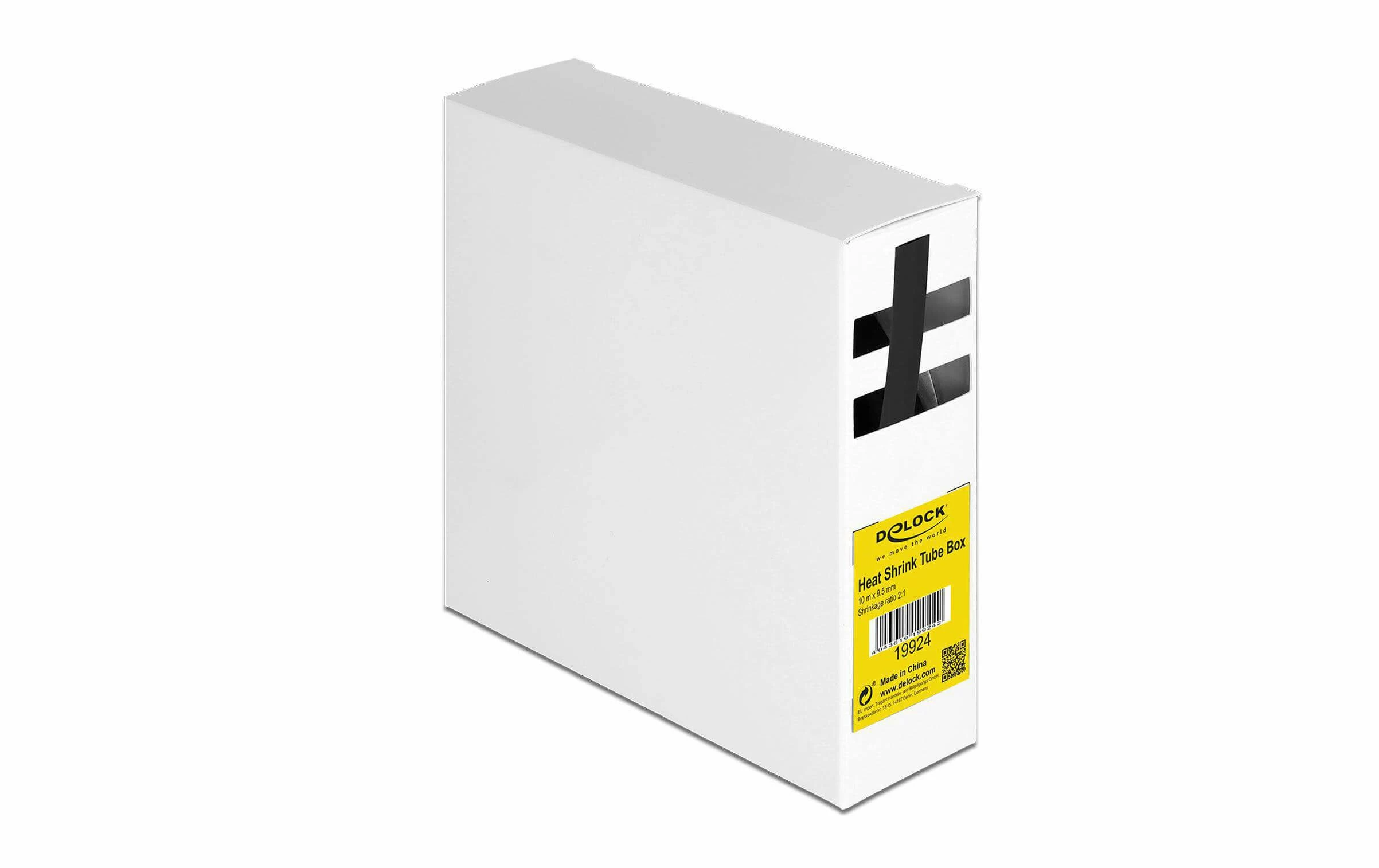 DeLock Gaine Thermorétractable 10 M X 9.5 Mm Noir - Matières 3 DeLock Gaine Thermorétractable 10 M X 9.5 Mm Noir - Matières