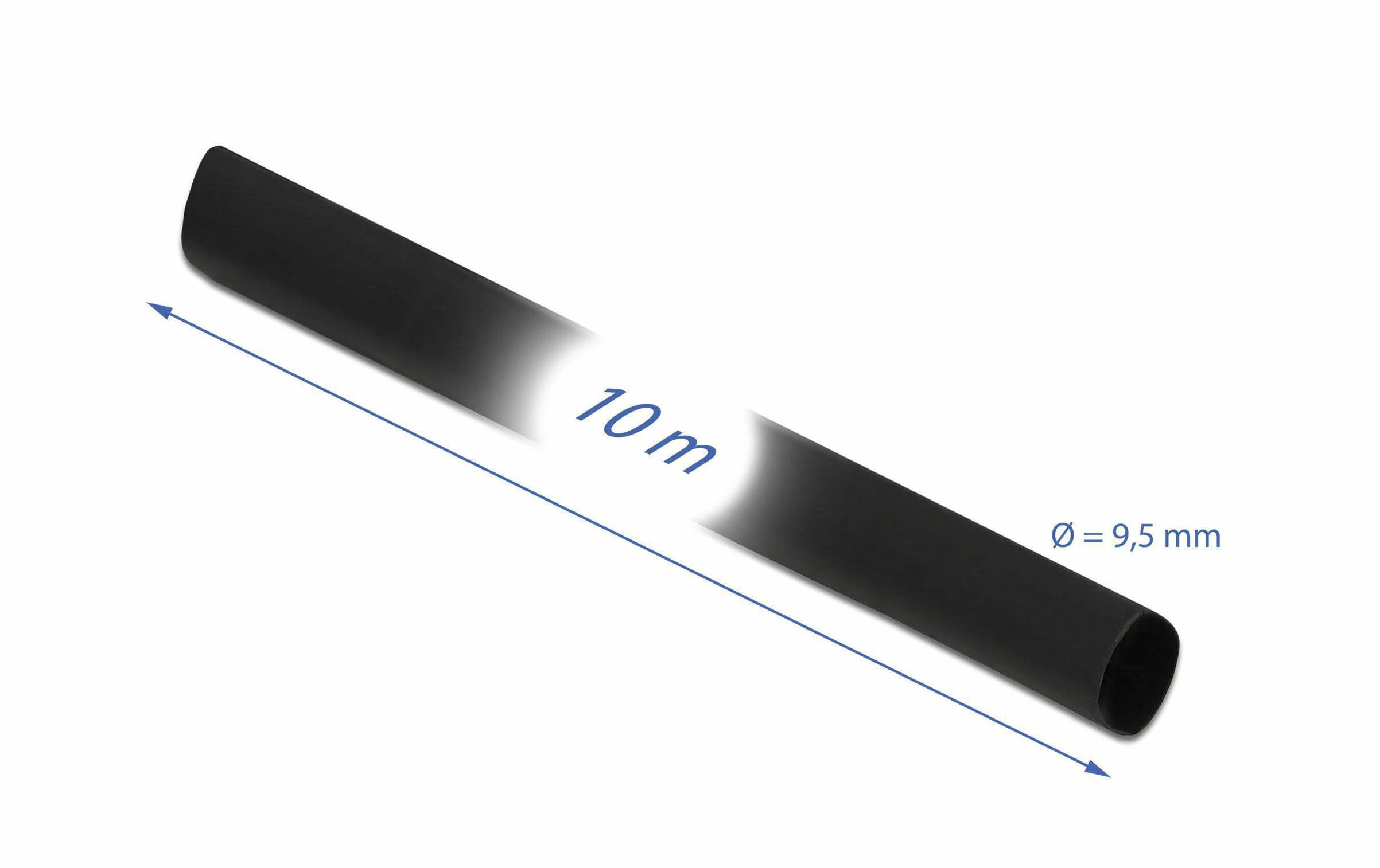 DeLock Gaine Thermorétractable 10 M X 9.5 Mm Noir - Matières 5 DeLock Gaine Thermorétractable 10 M X 9.5 Mm Noir - Matières – Image 3