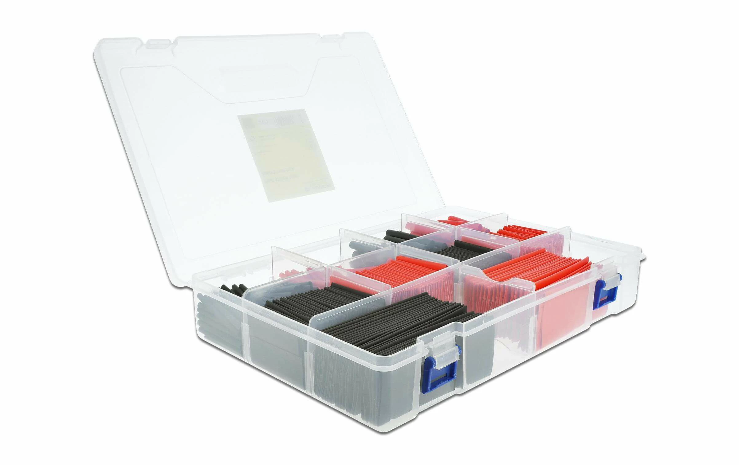 DeLock Gaine Thermorétractable 520-Set Boîtier D'assortiment Rouge/noir - Matières 3 DeLock Gaine Thermorétractable 520-Set Boîtier D'assortiment Rouge/noir - Matières