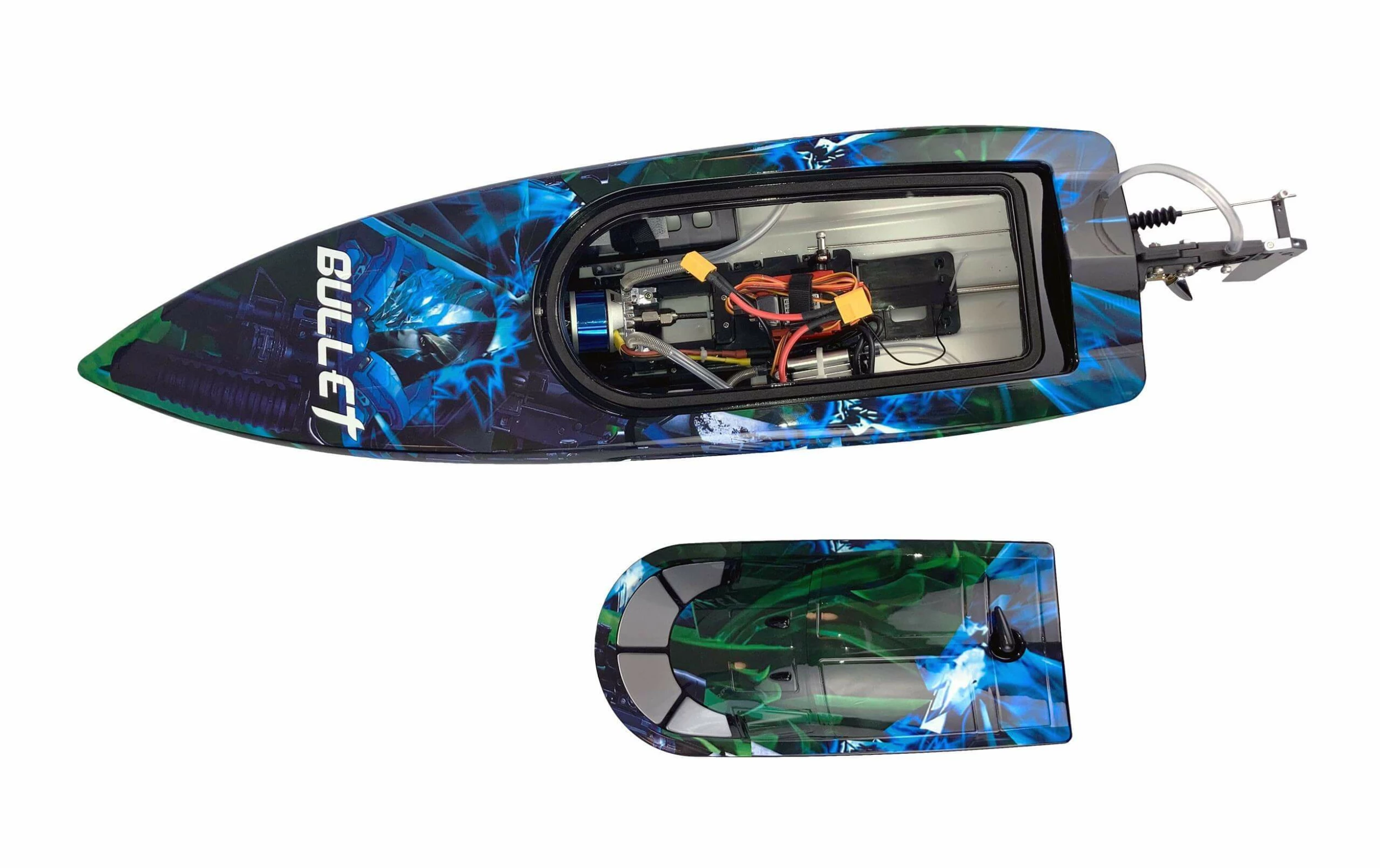 Amewi Bateau à Moteur Bullet V4 4S 740 Mm ARTR - Navires RC 4 Amewi Bateau à Moteur Bullet V4 4S 740 Mm ARTR - Navires RC – Image 3