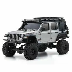 Kyosho Europe Kyosho Scale Crawler Mini-Z Jeep Wrangler Rubicon, Argenté 1:24, ARTR - Off-Road Modèle